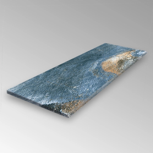 Margelle / plat de marche Pierre de Bali Météor bleu Mix R11 30x120cm