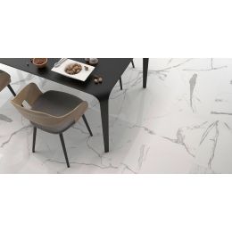 Carrelage sol brillant effet marbre Colisée 6060 cm