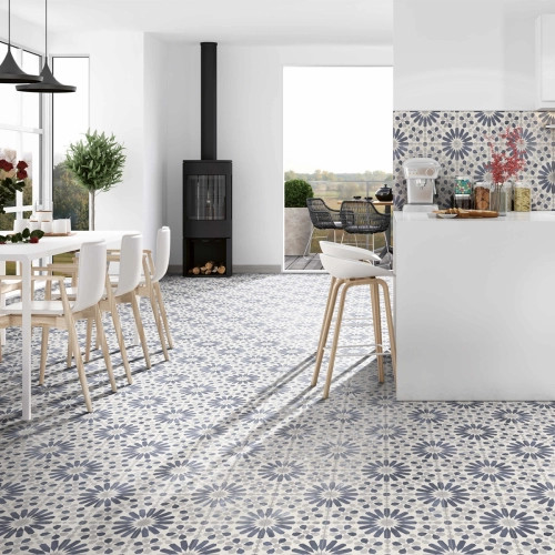 Carrelage azulejos effet...