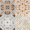 Carrelage sol effet carreaux de ciment Water mix 44x44 cm