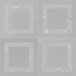 Carrelage sol traditionnel Cabane déco gris 33,15x33,15 cm
