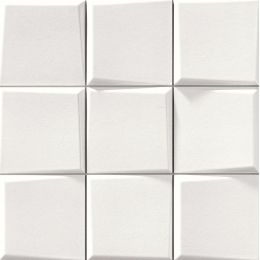 Carrelage mur moderne Block blanc 33x33 cm
