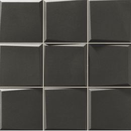 Carrelage mur moderne Block noir 33x33 cm