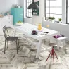  Carrelage parquet chevron Latte blanc mix 70x40 cm - Réflex Boutique