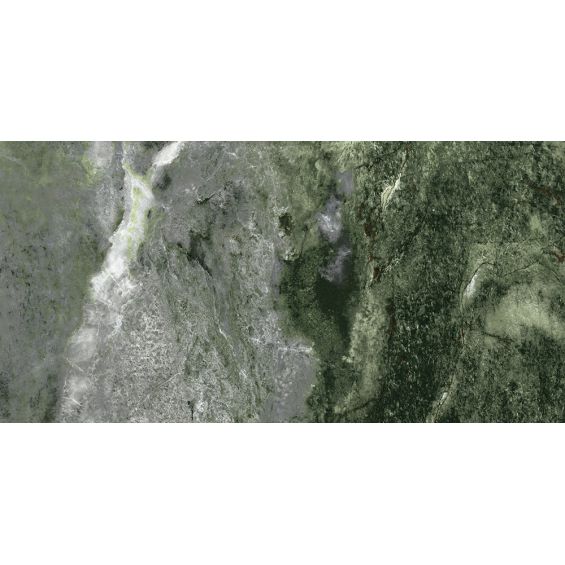 Carrelage sol poli effet marbre Récife vert 60120 cm