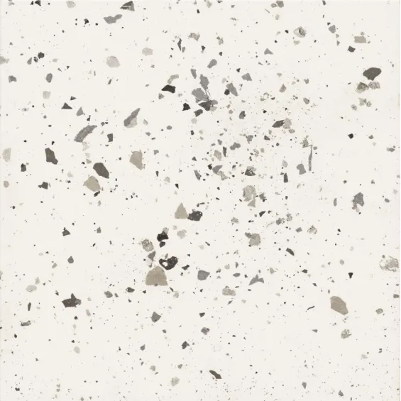 Dalle extérieur effet terrazzo Fragment neige R11 14 mm 32,9x32,9 cm - Réflex Boutique