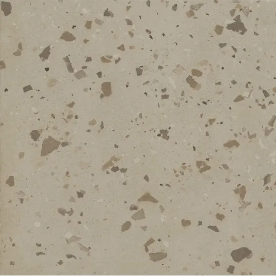 Dalle extérieur effet terrazzo Fragment beige R11 14 mm 32,9x32,9 cm - Réflex Boutique