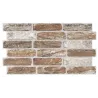  Carrelage effet parement Briquette marron 31x56 cm - Réflex Boutique