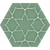  Carrelage sol hexagonal Bastille vert 28.5x33 cm - Réflex Boutique