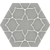  Carrelage sol hexagonal Bastille gris 28.5x33 cm - Réflex Boutique