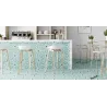  Carrelage sol hexagonal Beaumarchais turquoise 28.5x33 cm - Réflex Boutique