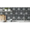  Carrelage sol hexagonal Beaumarchais anthracite 28.5x33 cm - Réflex Boutique