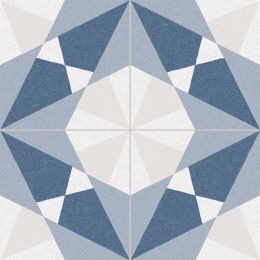 Carrelage sol effet carreaux de ciment Paris bleu clair 33,15x33,15 cm