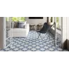  Carrelage sol effet carreaux de ciment Paris bleu clair 33,15x33,15 cm - Réflex Boutique