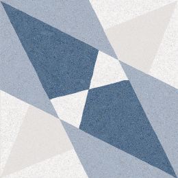 Carrelage sol effet carreaux de ciment Paris bleu clair 16,5x16,5 cm