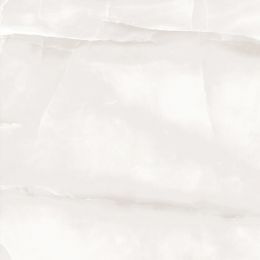 Carrelage sol poli Agate blanc 75x75 cm