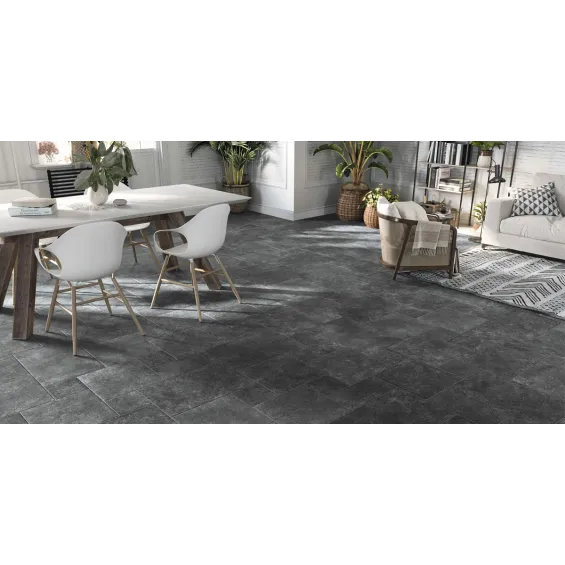  Carrelage sol effet pierre Provenza anthracite multi-format - Réflex Boutique