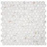  Carrelage mur moderne Points blanc doré 31x31 cm - Réflex Boutique