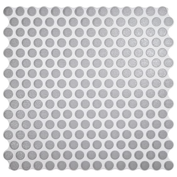Carrelage mur moderne Points gris clair 31x31 cm