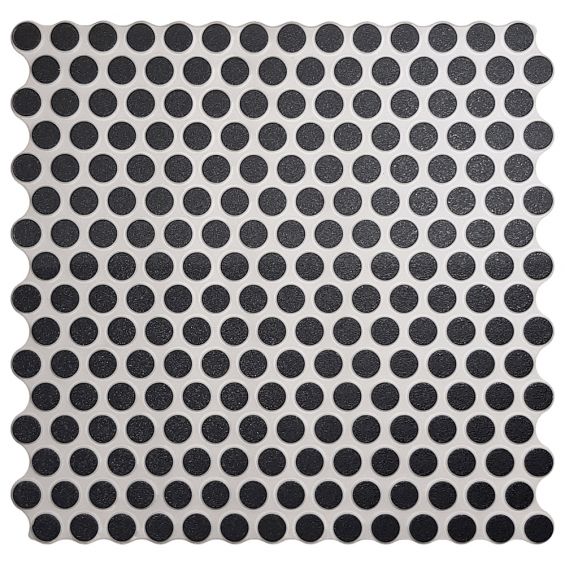 Carrelage mur moderne Points noir 31x31 cm