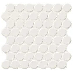  Carrelage mur moderne Points blanc cassé 31x31 cm - Réflex Boutique