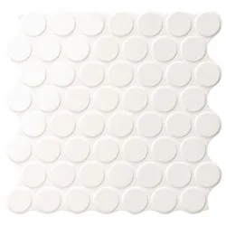  Carrelage mur moderne Points blanc arctique 31x31 cm - Réflex Boutique