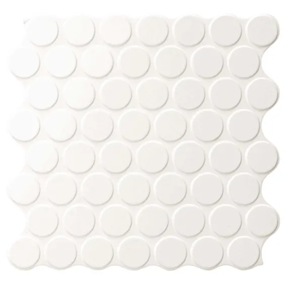  Carrelage mur moderne Points blanc arctique 31x31 cm - Réflex Boutique