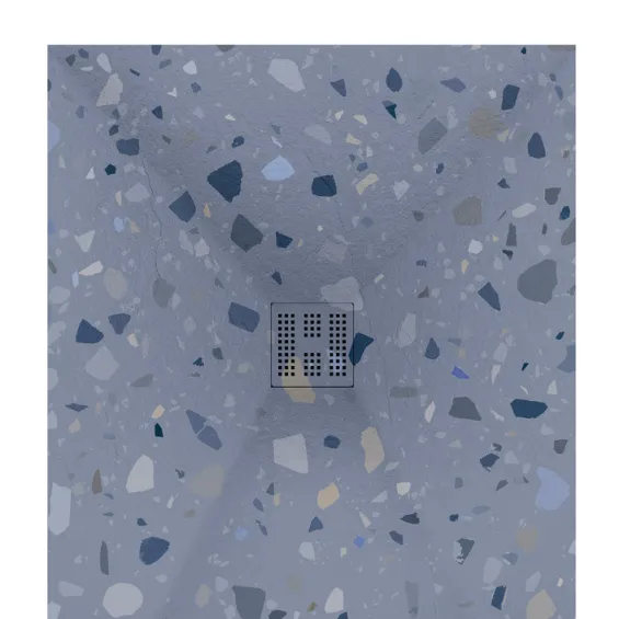  Receveur Terrazzo bleu antidérapant extraplat - Réflex Boutique