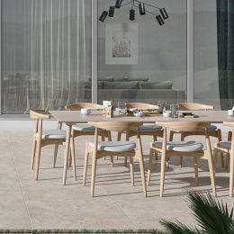 Carrelage sol effet béton Rochers naturel 90x90 cm