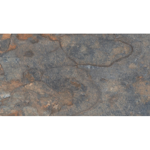 Carrelage sol extérieur Canggu effet Pierre de Bali bleu R11 33x60cm