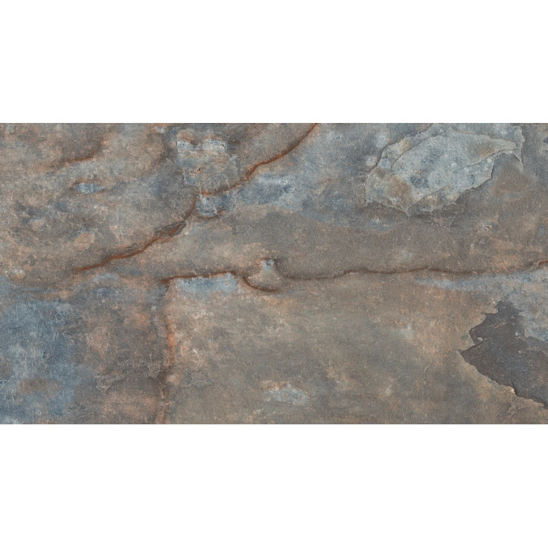 Carrelage sol extérieur Canggu effet Pierre de Bali bleu R11 33x60cm