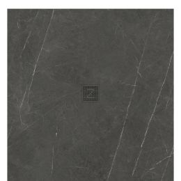Receveur Black effet marbre noir Ardoise relief antidérapant 