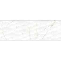 Carrelage mur effet marbre Athéna décor relief or 25x75 cm