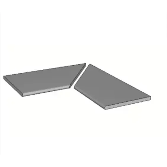 Margelles d'angle piscine Gravi 2.0 30x120 cm (2 pièces) - Réflex Boutique