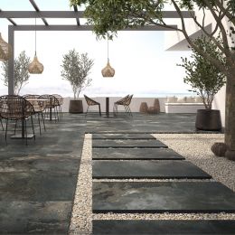 Dalle extérieur Lanzarote 2.0 anthracite R11 60x120 cm