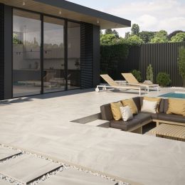 Dalle extérieur Basalte 2.0 Blanc R11 60x120 cm