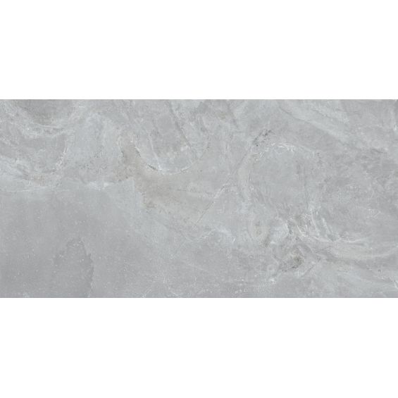 Carrelage sol effet pierre naturelle Courchevel gris 60x120 cm