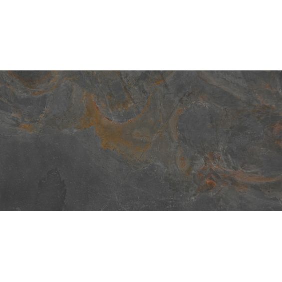 Carrelage sol effet pierre naturelle Courchevel rouille 60x120 cm