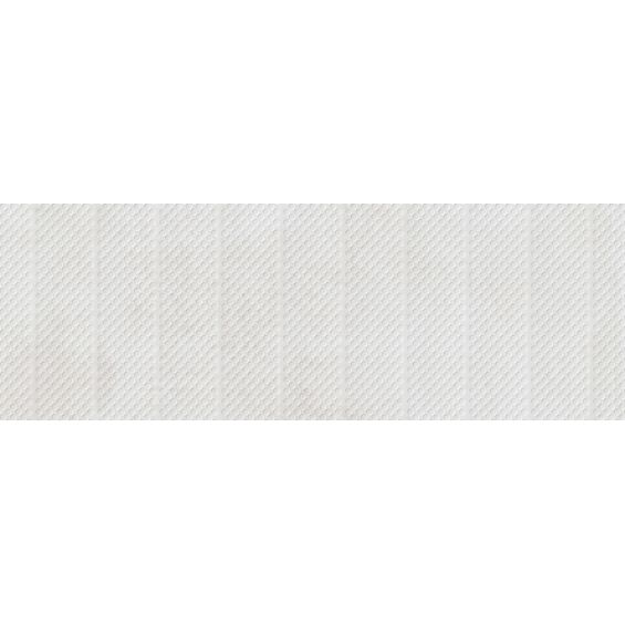 Carrelage mur effet metalDécor Acier blanc 30x90cm