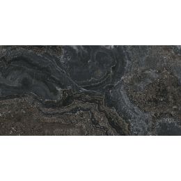 Carrelage sol et mur effet Marbre poli Bijoux noir 60x120 cm
