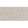 Carrelage mur Sobre décor relief gris 30x60 cm