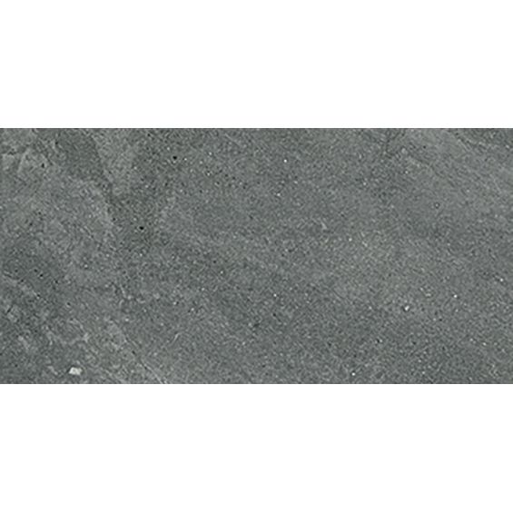 Carrelage sol effet pierre Stèle gris anthracite 60x120 cm