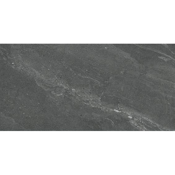 Carrelage sol effet pierre Stèle anthracite60x120 cm