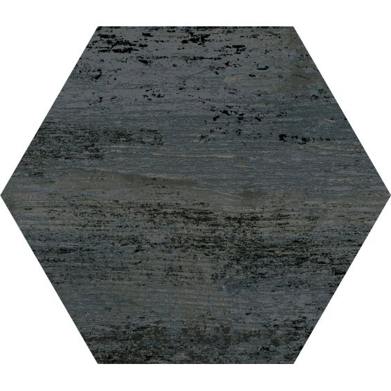 Carrelage sol hexagonalLublin noir 2225 cm