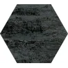  Carrelage sol hexagonal Lublin noir 22x25 cm - Réflex Boutique