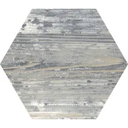  Carrelage sol hexagonal Lublin gris 22x25 cm - Réflex Boutique