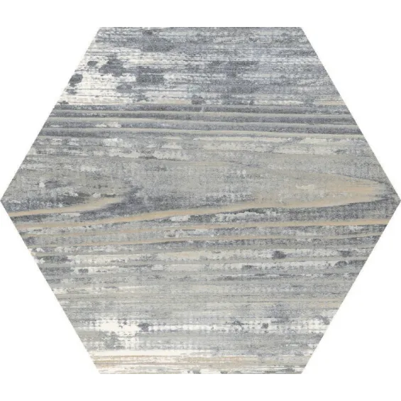  Carrelage sol hexagonal Lublin gris 22x25 cm - Réflex Boutique