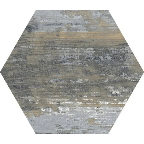  Carrelage sol hexagonal Lublin gris 22x25 cm - Réflex Boutique