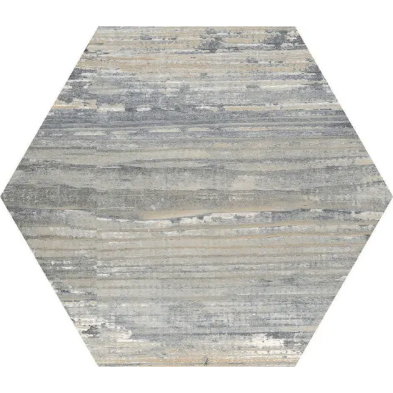  Carrelage sol hexagonal Lublin gris 22x25 cm - Réflex Boutique