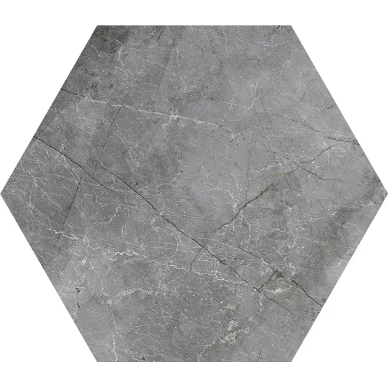  Carrelage sol hexagonal Arrecife Gris 25x25 cm - Réflex Boutique